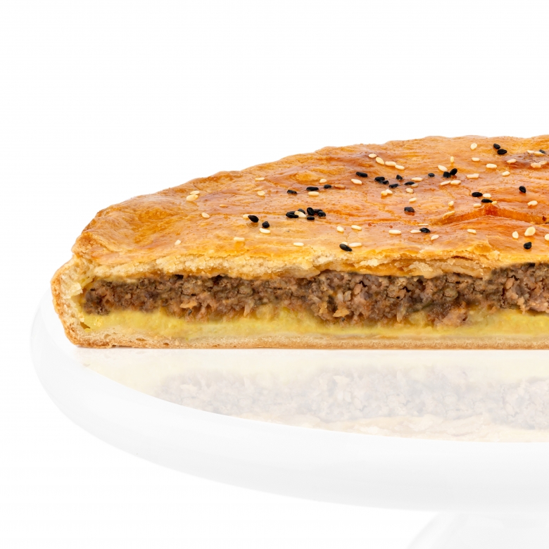 Пирог с говядиной и картофелем